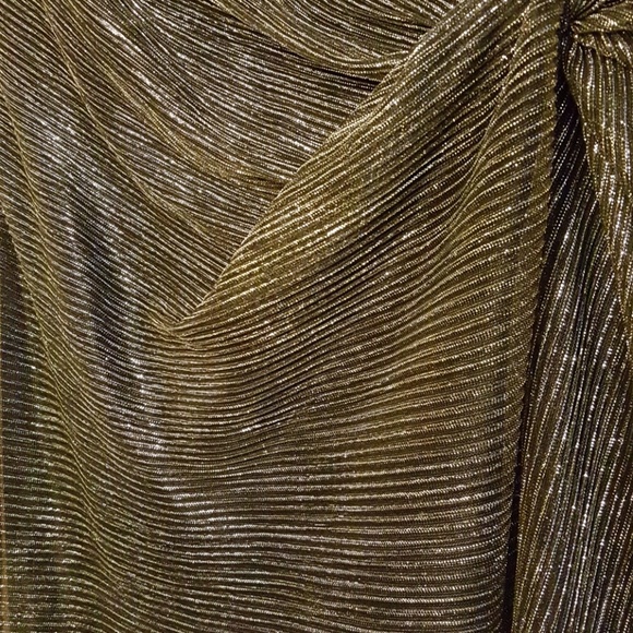 Ellen Tracy Metallic Side Knot Dress - Picture 2 of 2